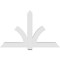 Ekena Millwork Redmond Architectural Grade PVC Gable Bracket, 72"W x 45"H x 4"D x 6"F, 15/12 Pitch GBP072X45X0406RED00 - alternate 5